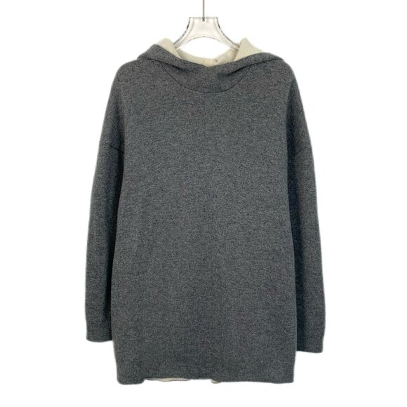 Christian Dior Grey Cashmere Hooded Long-Sleeve Sweater Size XS - Picture 1 of 7